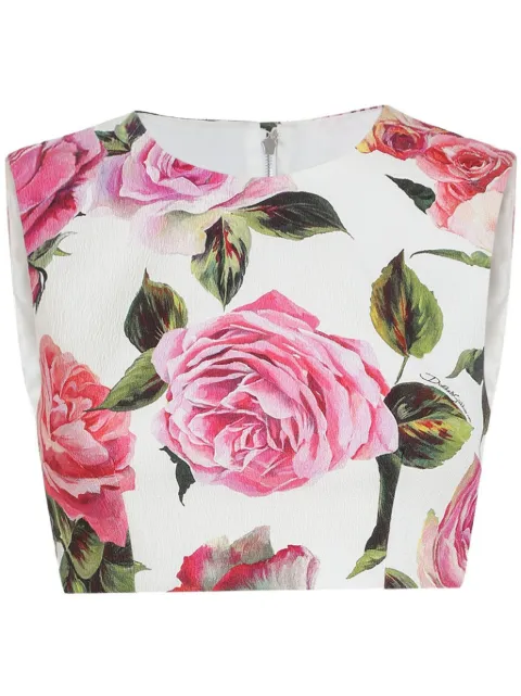 Dolce & Gabbana printed crop top
