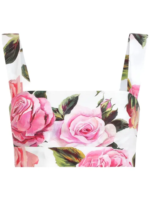 Dolce & Gabbana top corto estampado