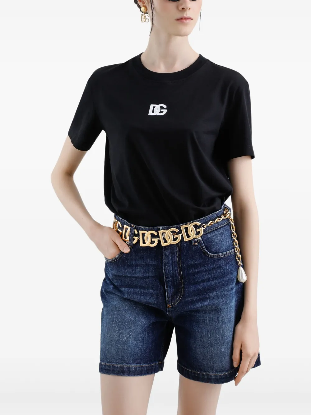 Dolce & Gabbana T-shirt met logo Zwart
