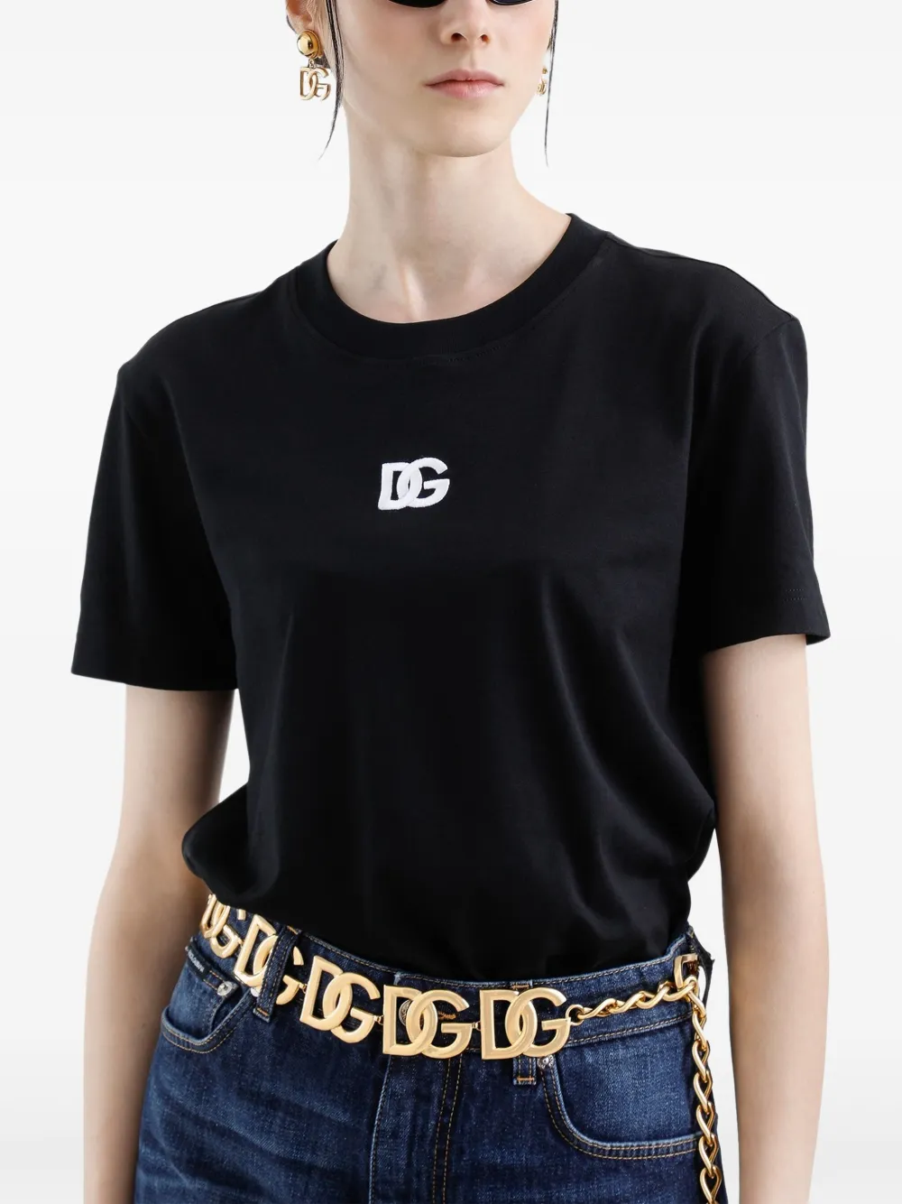 Dolce & Gabbana T-shirt met logo Zwart