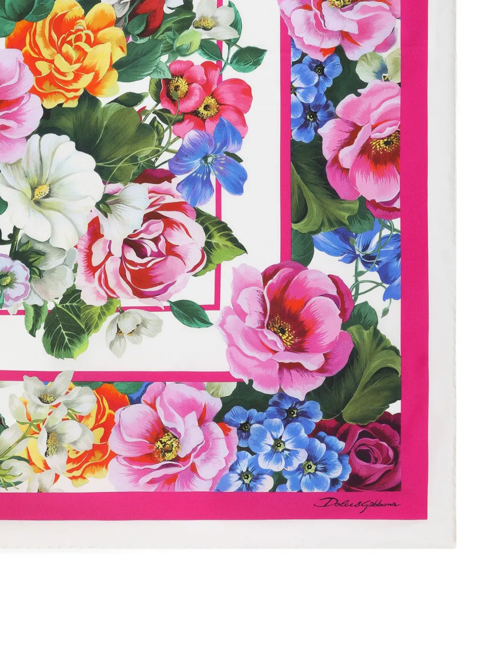 Dolce & Gabbana Sjaal met bloemenprint - Roze