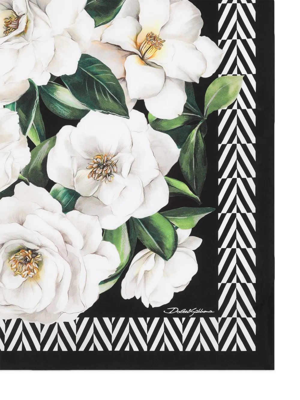 Dolce & Gabbana Sjaal met bloemenprint - Wit