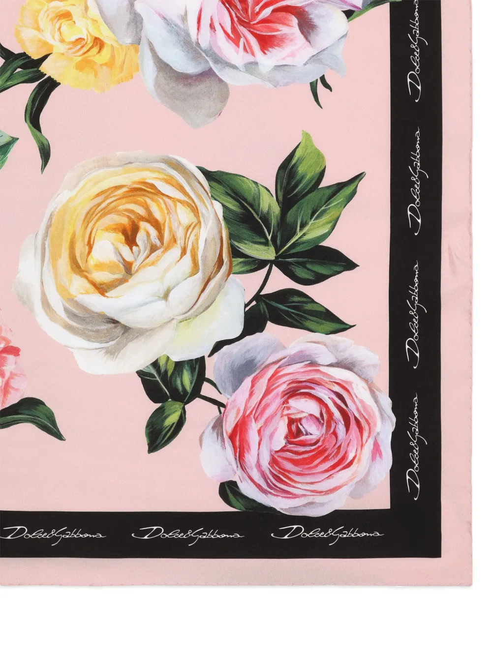 Dolce & Gabbana Sjaal met bloemenprint - Roze