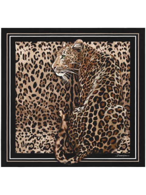 Dolce & Gabbana leopard-print scarf Women