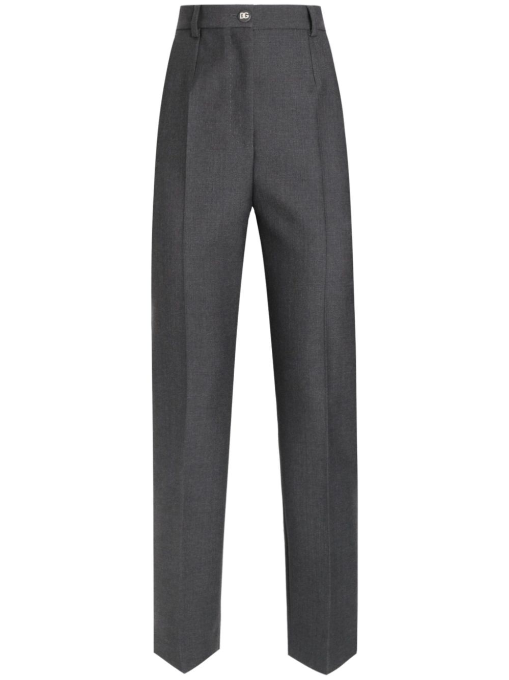 Dolce & Gabbana pressed crease straight-leg trousers - Grey