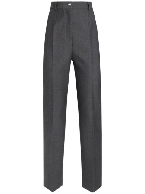 Dolce & Gabbana pressed crease straight-leg trousers 