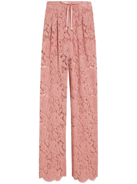 Dolce & Gabbana floral lace trousers