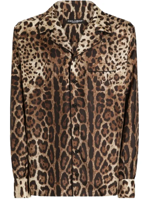 Dolce & Gabbana leopard-print shirt