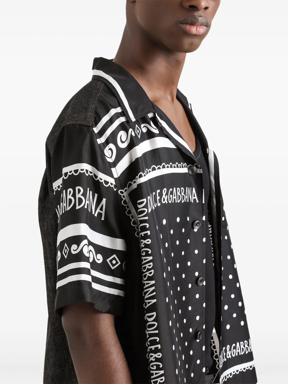 Dolce & Gabbana Overhemd met print Zwart