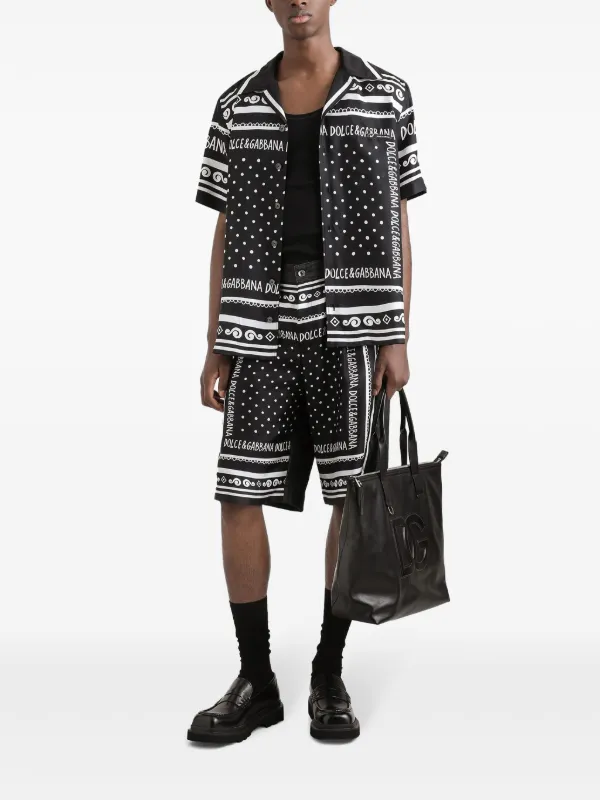 Dolce & Gabbana Printed Shirt | Black | FARFETCH IN