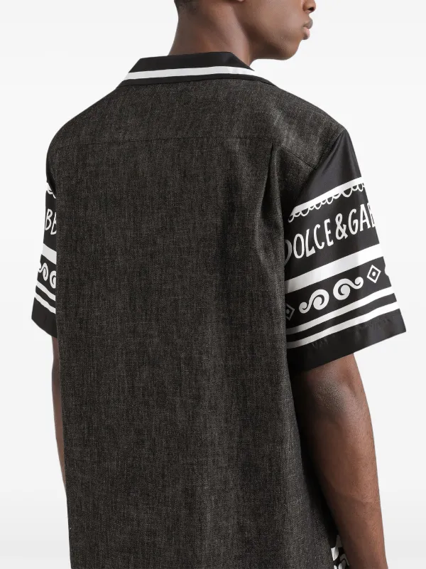 Dolce & Gabbana Printed Shirt | Black | FARFETCH IN