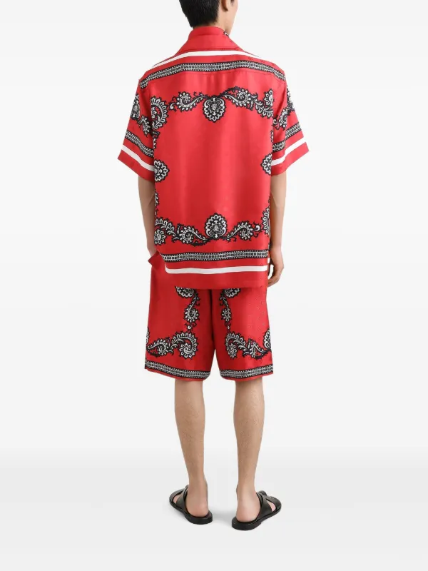 Dolce & Gabbana bandana-print Shirt | Red | FARFETCH