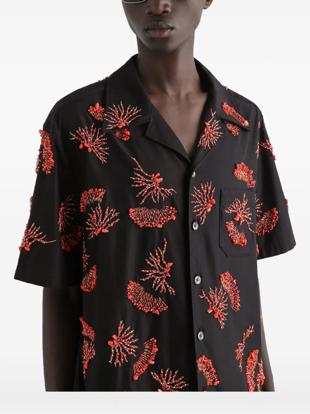 Dolce & Gabbana Overhemd verfraaid met kralen Zwart