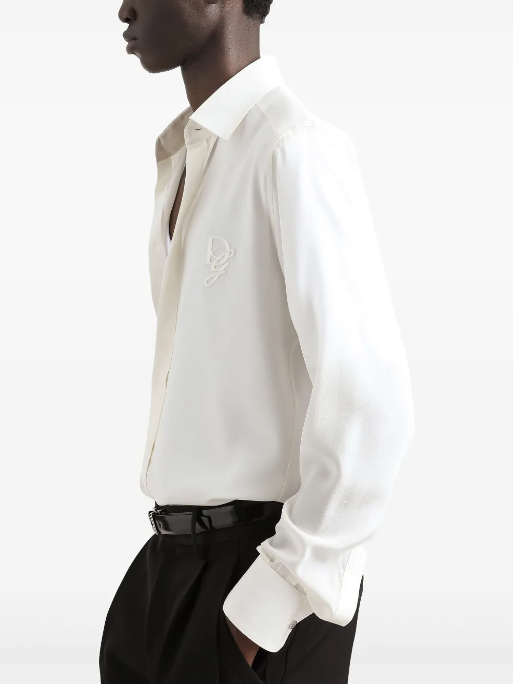 Dolce & Gabbana Zijden overhemd Wit