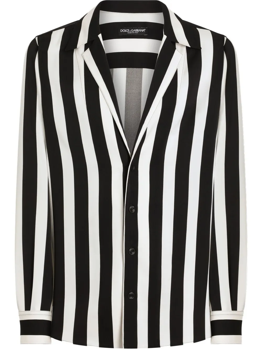 Dolce & Gabbana camisa con rayas estampadas | negro | Image 1