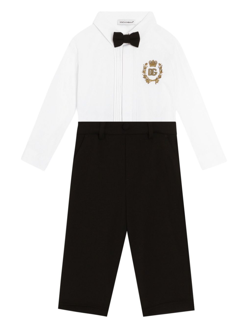 Dolce & Gabbana Kids Shirt en broek set Zwart