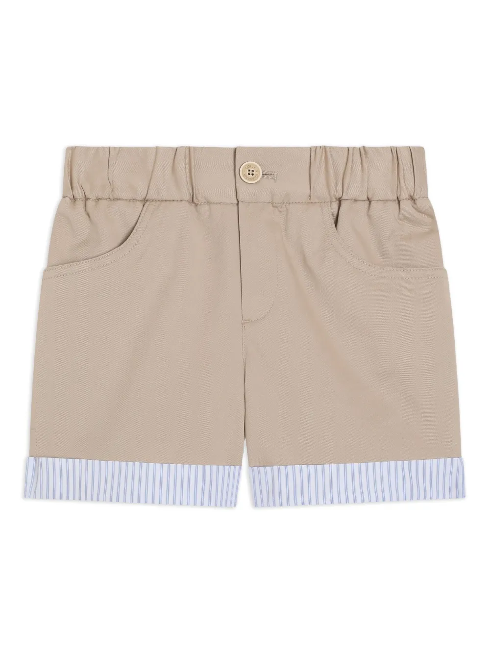 Dolce & Gabbana Kids Shorts met gestreepte afwerking Beige