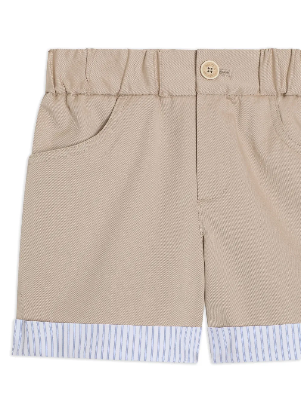Dolce & Gabbana Kids Shorts met gestreepte afwerking Beige