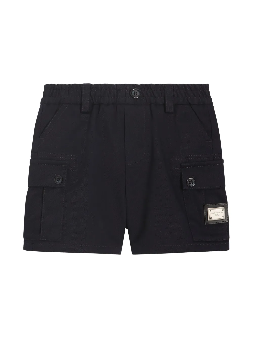 Dolce & Gabbana Kids Shorts met logoplakkaat Blauw