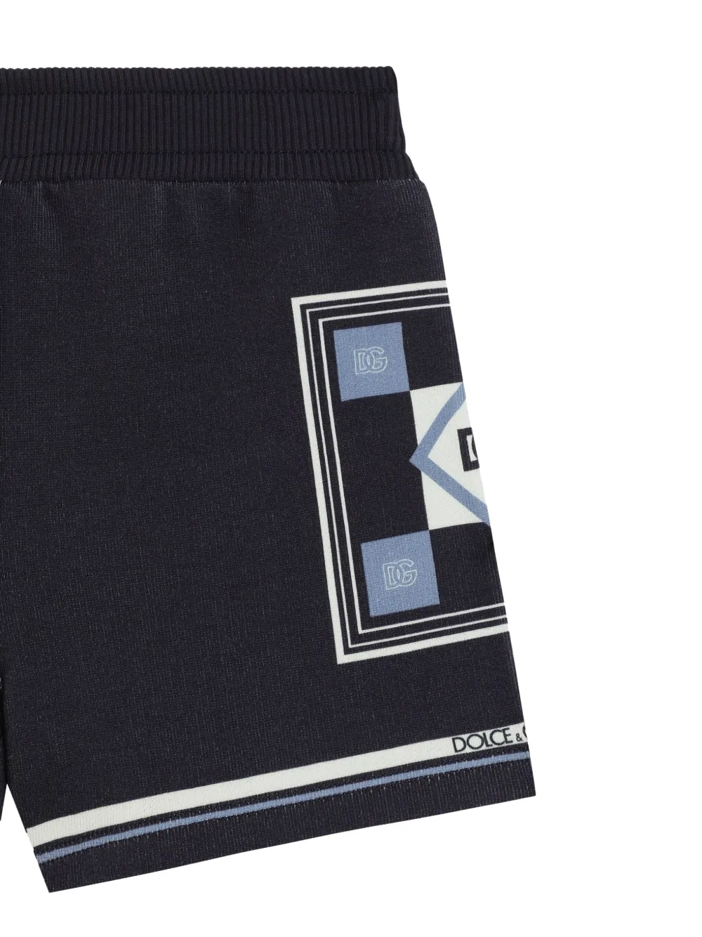 Dolce & Gabbana Kids Shorts met logoprint Blauw