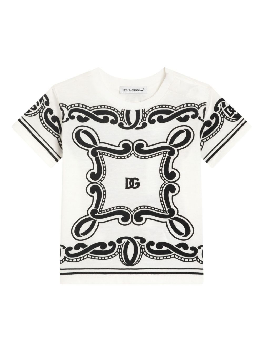 Dolce & Gabbana Kids bandana-print T-shirt - White