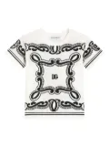 Dolce & Gabbana Kids bandana-print T-shirt - White