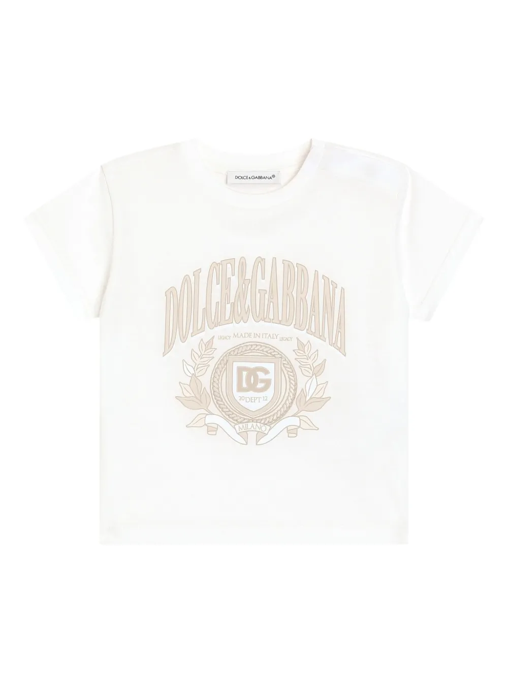 Dolce & Gabbana Kids Katoenen T-shirt Wit