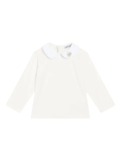 Dolce & Gabbana Kids logo-embroidered T-shirt