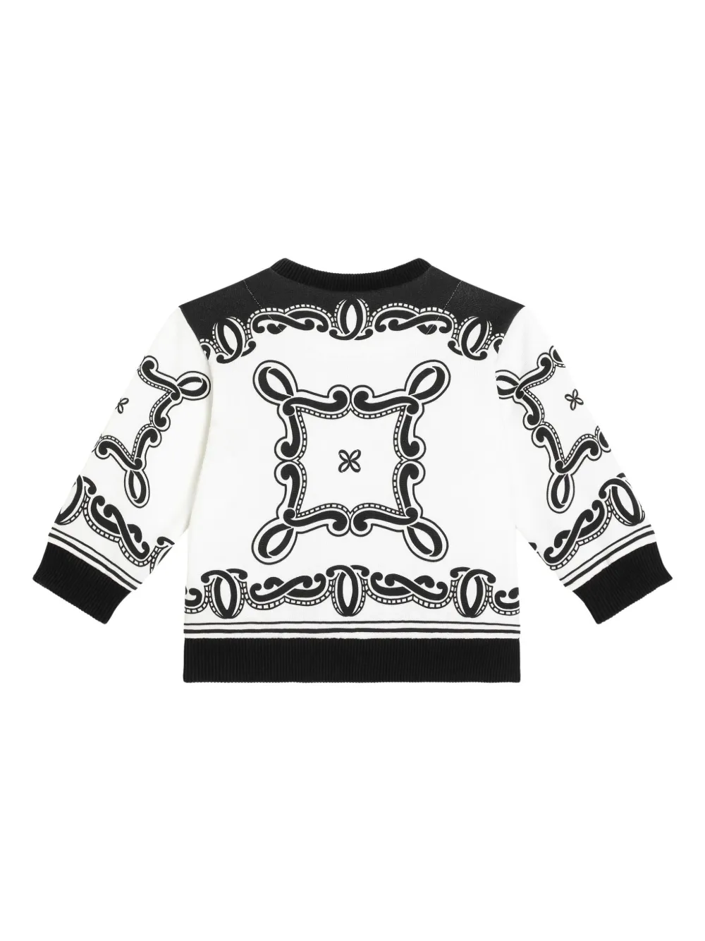 Dolce & Gabbana Kids Sweater met bandanaprint Wit