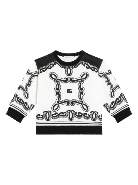 Dolce & Gabbana Kids سويت شيرت بطبعة باندانا
