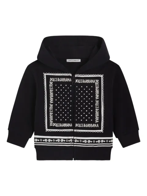 Dolce & Gabbana Kids hoodie con cierre