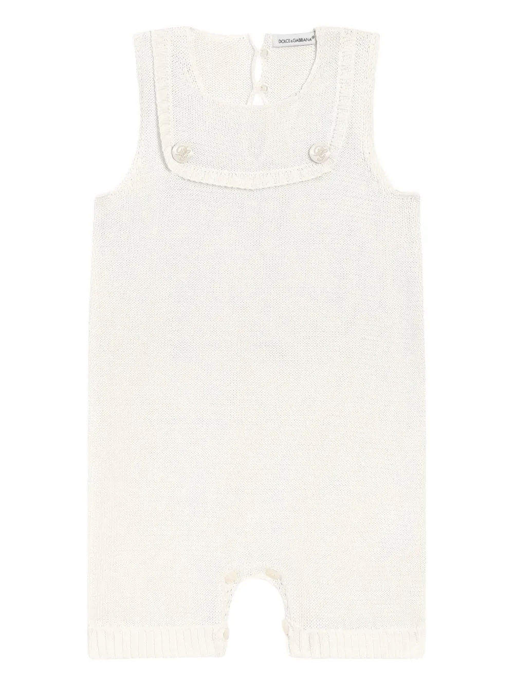 Dolce & Gabbana Kids Katoenen romper Wit