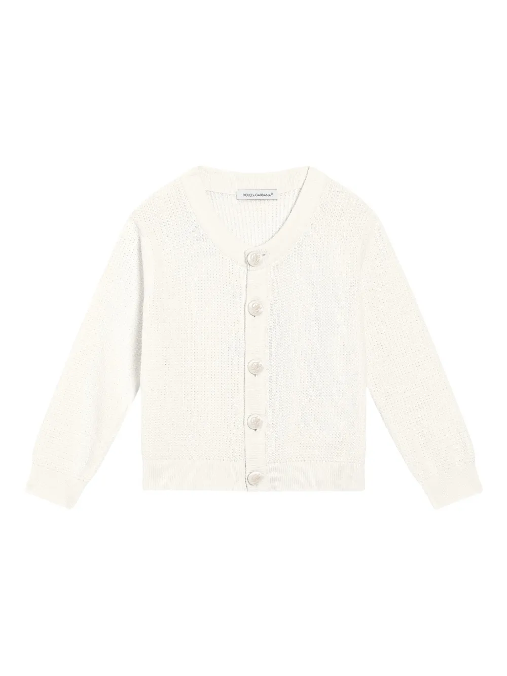 Dolce & Gabbana Kids Katoenen vest Wit
