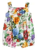 Dolce & Gabbana Kids floral-print shorties - White