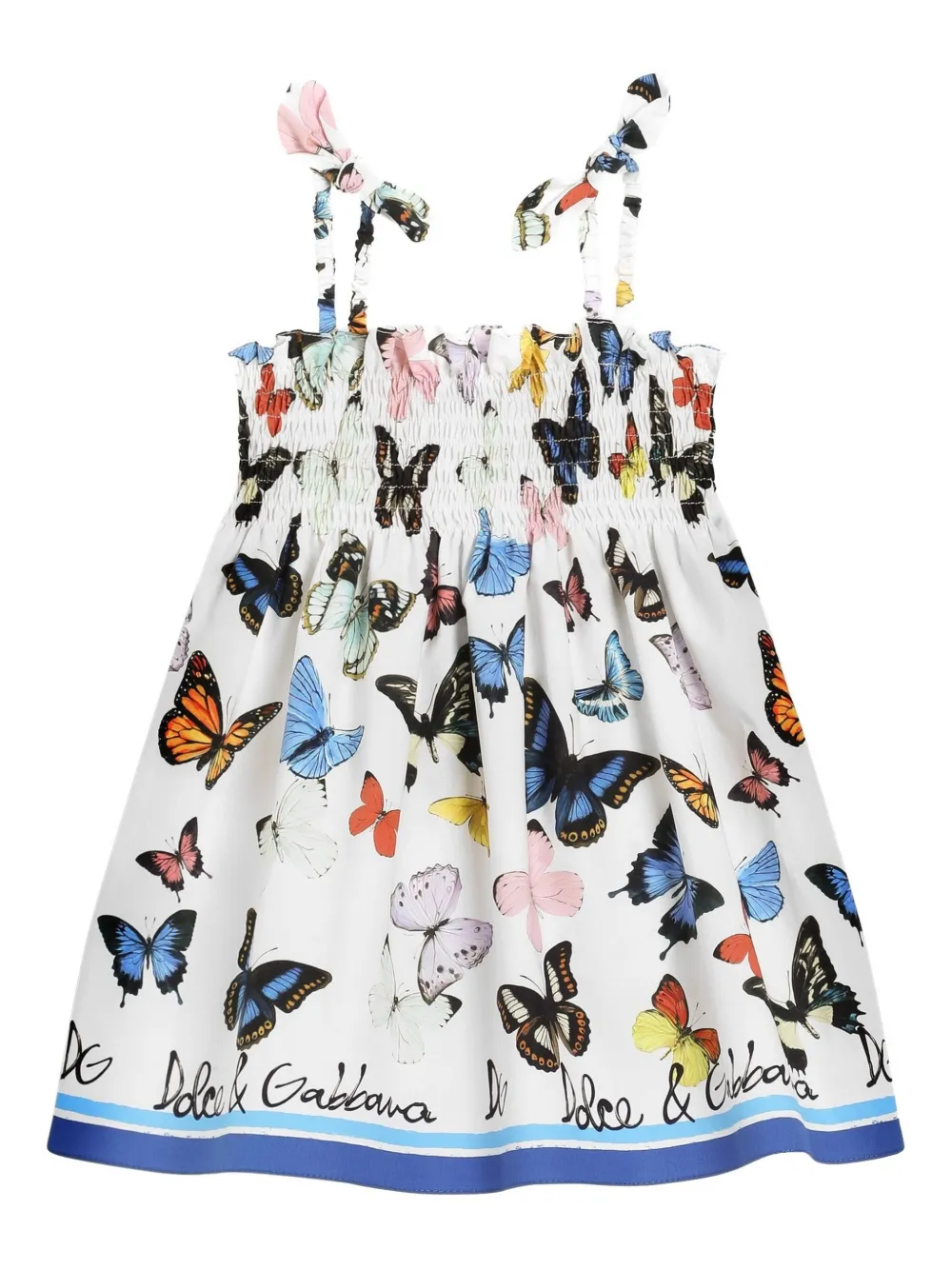Dolce & Gabbana Kids Kleid mit grafischem Print | Weiß | Image 1