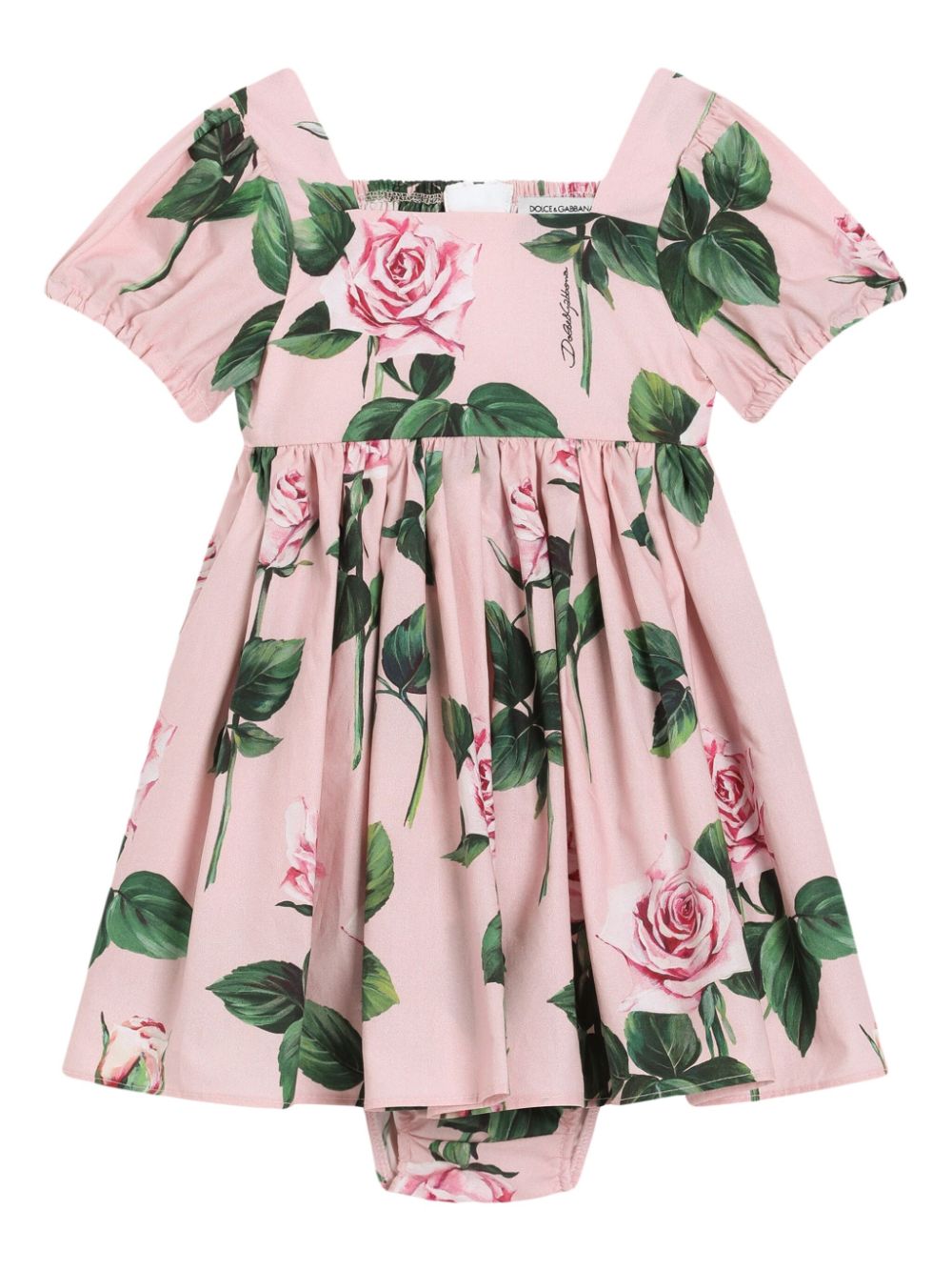 Dolce & Gabbana Kids Jurk met rozenprint