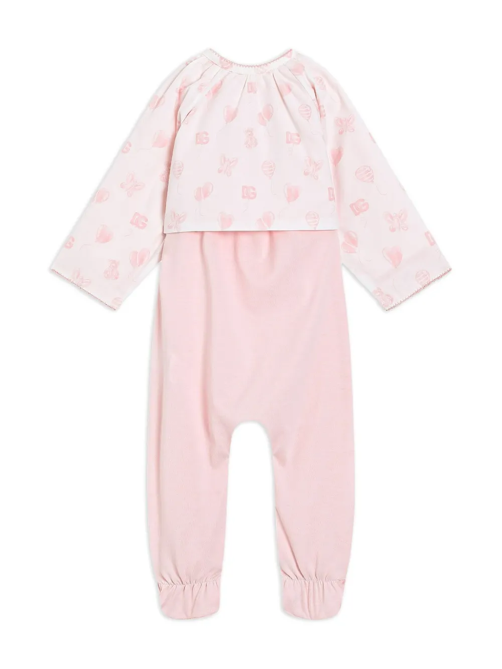 dolce&gabbanakids Dolce & Gabbana Kids Katoenen pyjama - Roze