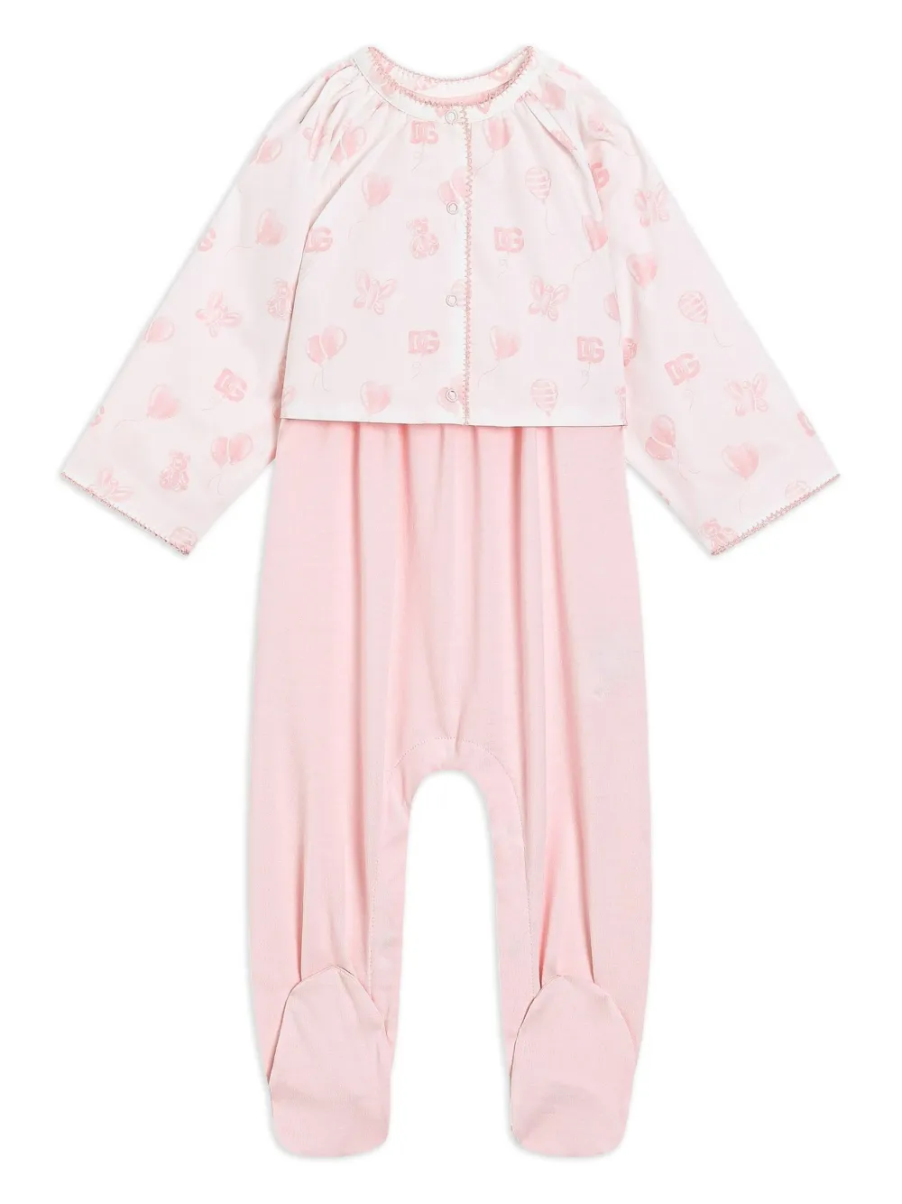 Dolce & Gabbana Kids Katoenen pyjama Roze