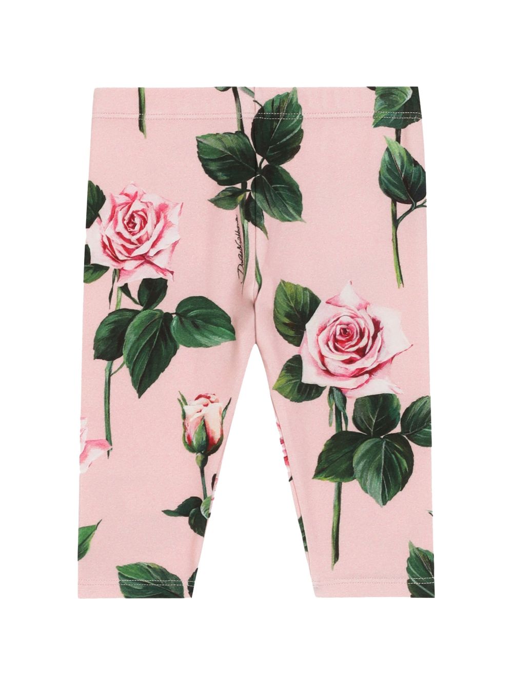 Dolce & Gabbana Kids Legging met roosprint Roze