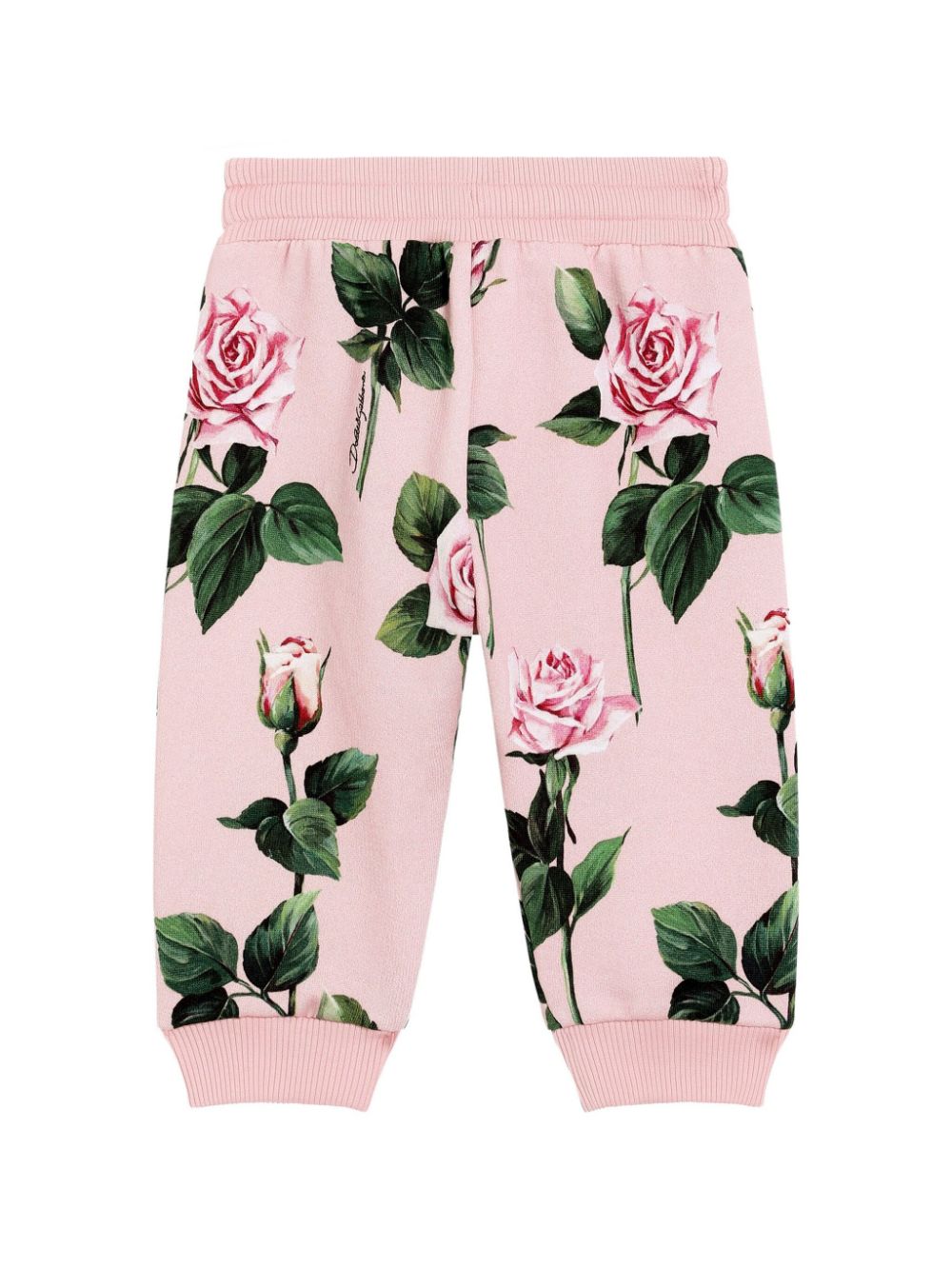 Dolce & Gabbana Kids Broek met bloemenprint - Roze