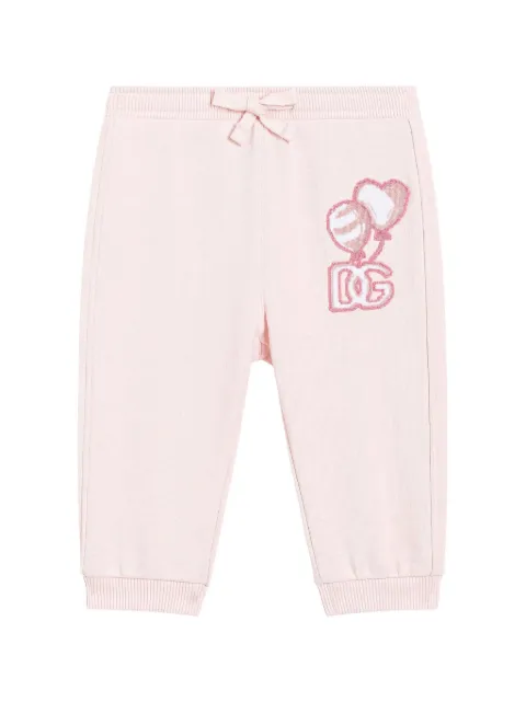 Dolce & Gabbana Kids pants con logo bordado
