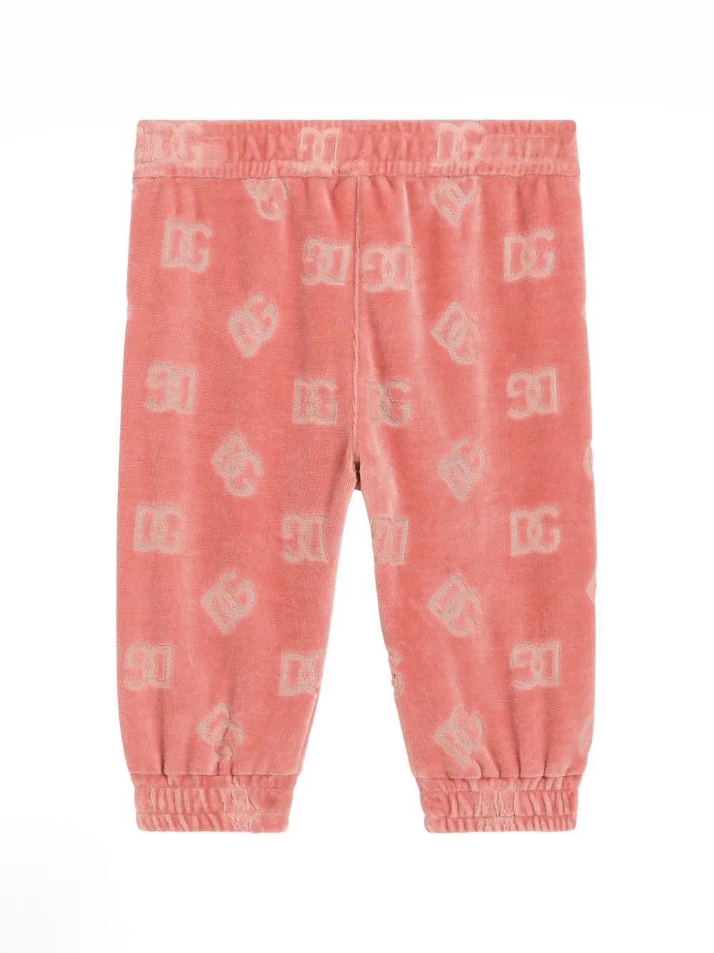 Dolce & Gabbana Kids Trainingsbroek met logo-jacquard Roze