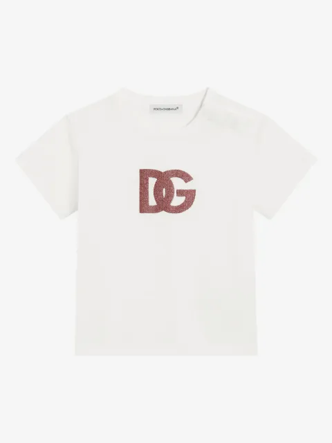 Dolce & Gabbana Kids تيشيرت مزين بشعار الماركة