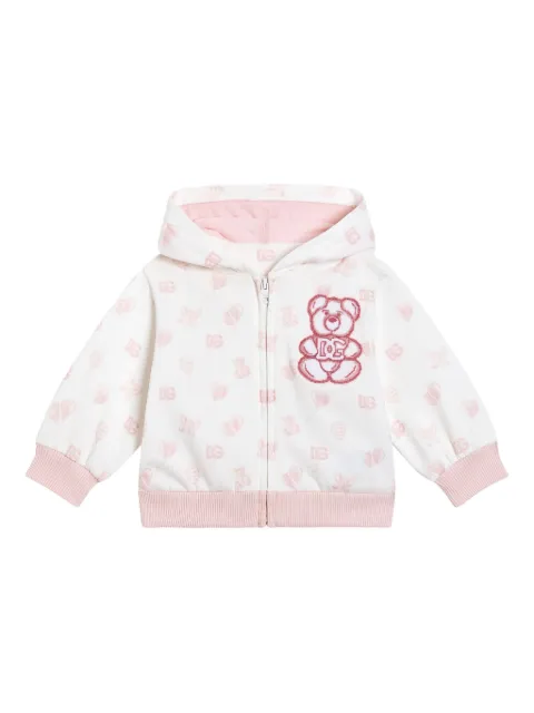 Dolce & Gabbana Kids cotton zip-up hoodie
