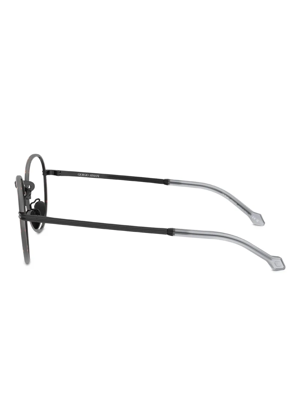 Giorgio Armani Bril met rond montuur Zwart