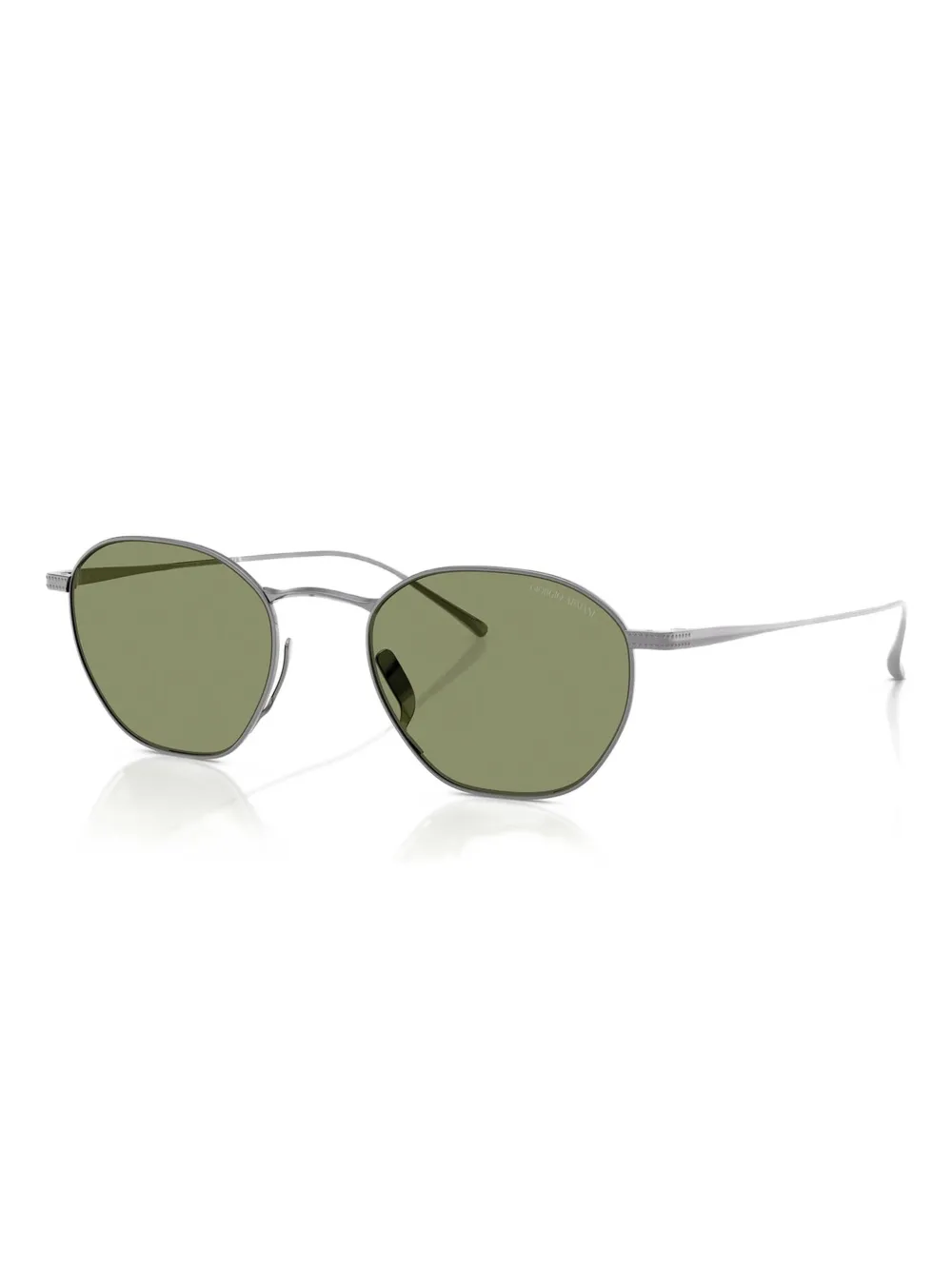 Giorgio Armani titanium round-frame sunglasses | Image 2