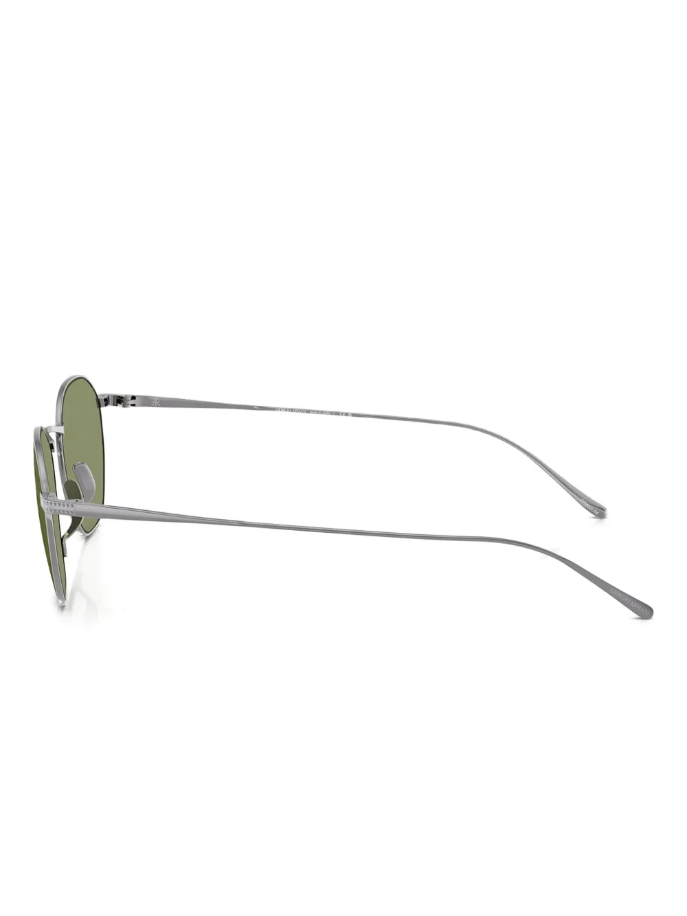 Giorgio Armani Titanium bril met rond montuur Grijs