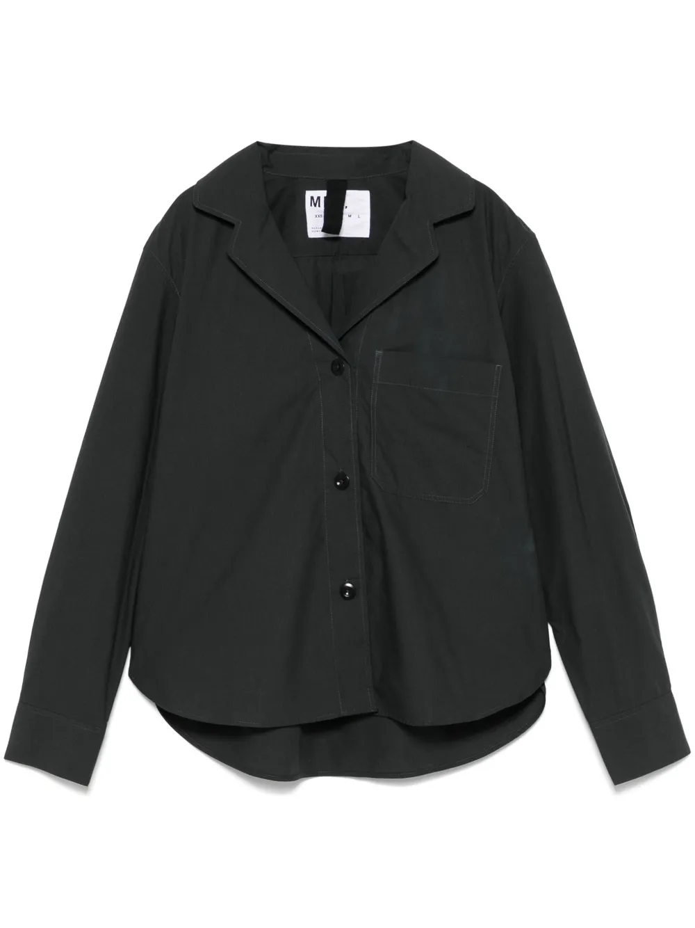 Margaret Howell notched-collar shirt - Grey
