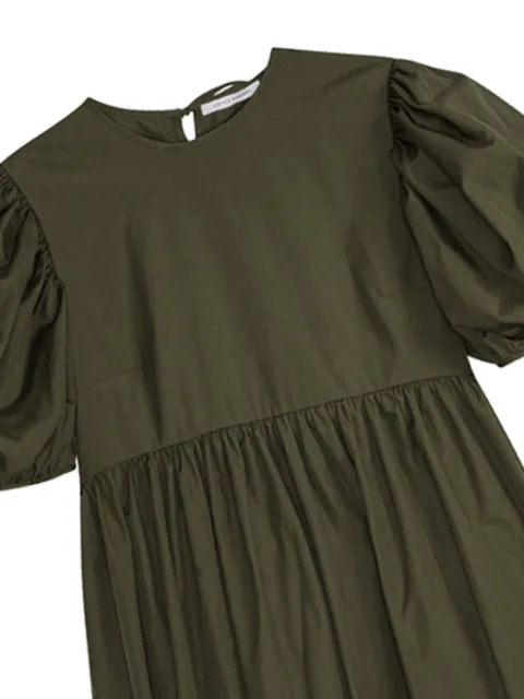 Cecilie Bahnsen Ailey midi dress 424RTW10015AILEYDRESSCOTTONPINEGREEN - 1