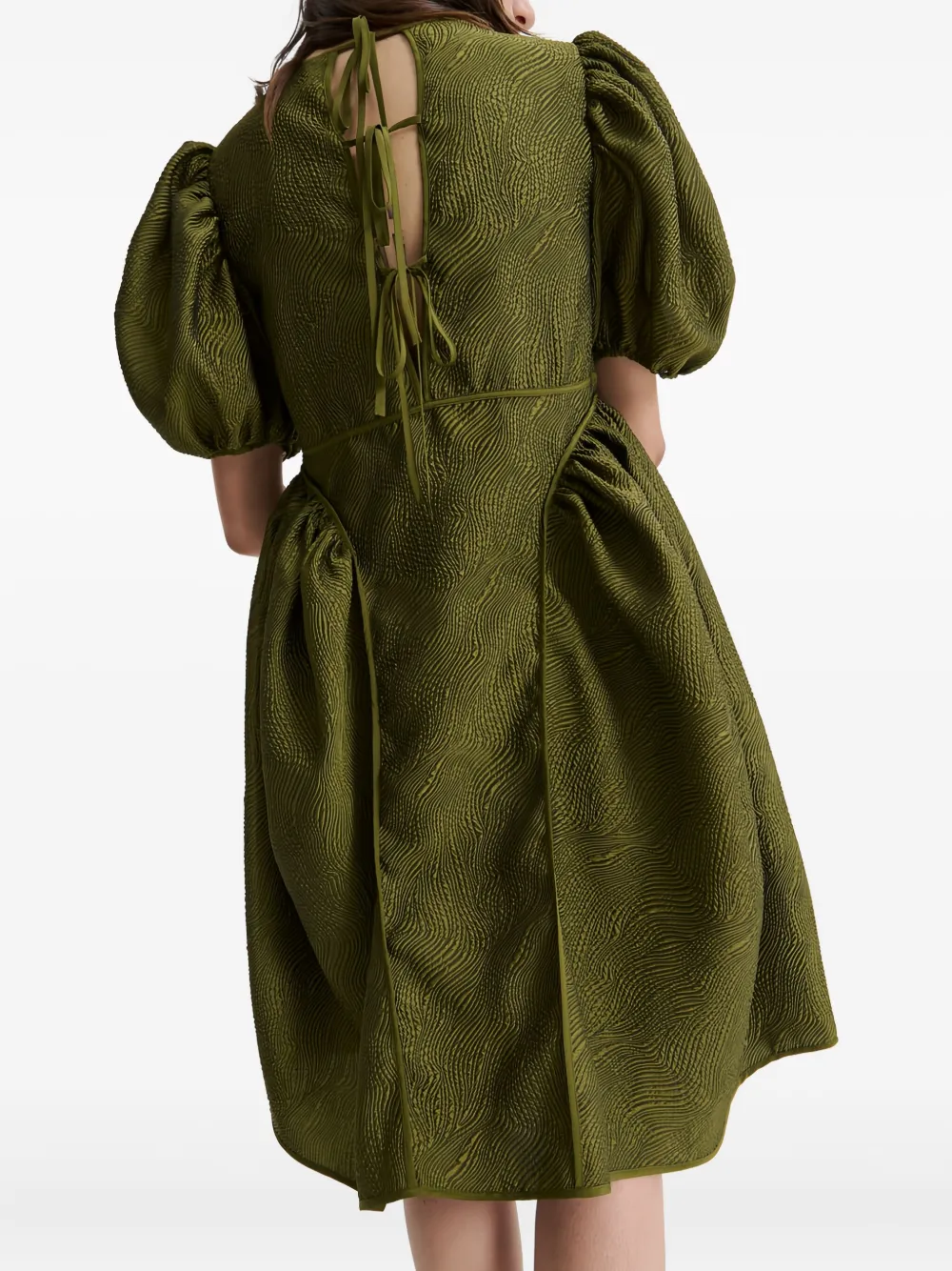 Cecilie Bahnsen Fonda Dress In Green
